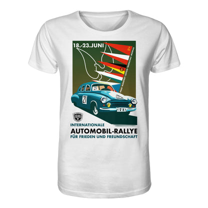 ORGANIC BIO SHIRT UNISEX • INTERNATIONALE RALLYE WARTBURG 1961 (ORIGINAL-PLAKAT)