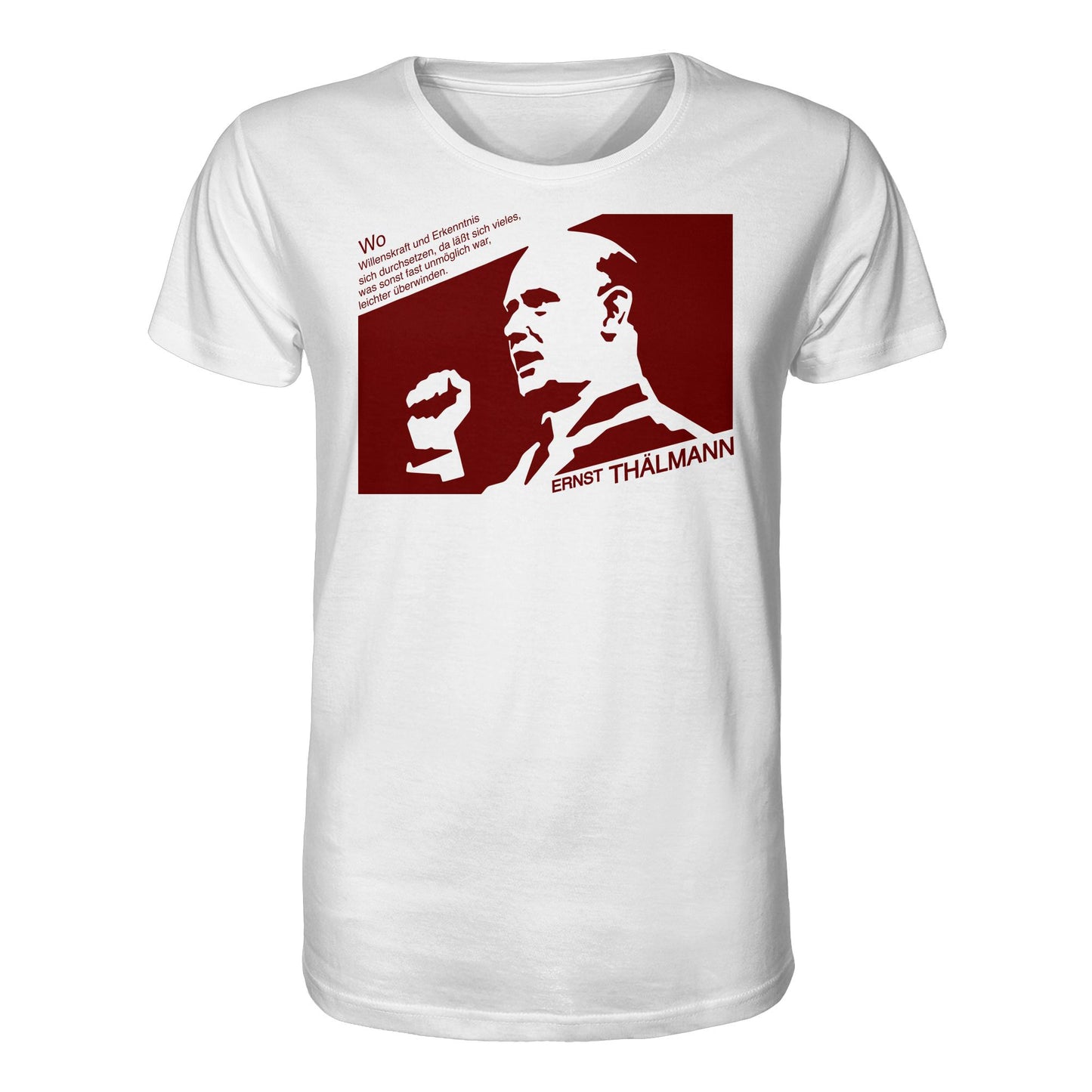 ORGANIC BIO SHIRT UNISEX • ERNST THÄLMANN - ORIGINAL DDR-PLAKAT
