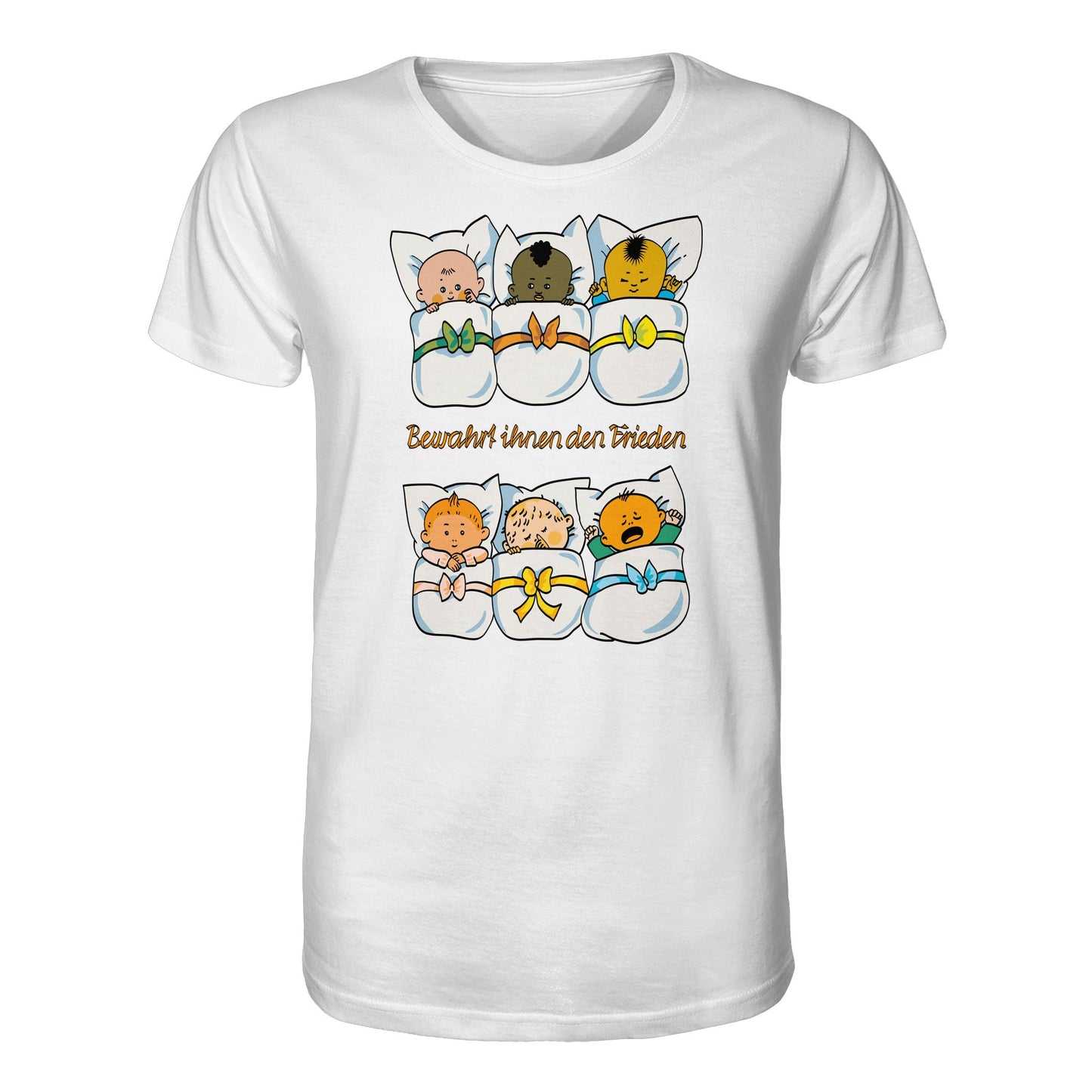 ORGANIC BIO SHIRT UNISEX • BEWAHRT IHNEN DEN FRIEDEN (DDR ORIGINAL-PLAKAT)