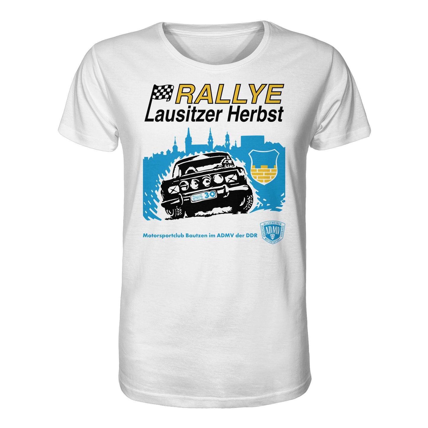 ORGANIC BIO SHIRT UNISEX • RALLYE LAUSITZER HERBST, MOTORSPORTCLUB BAUTZEN