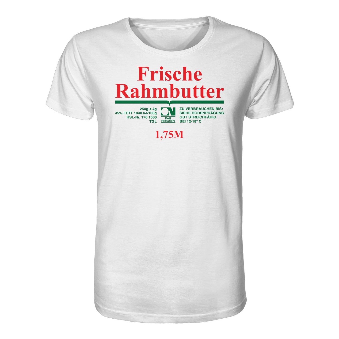 ORGANIC BIO SHIRT UNISEX • FRISCHE RAHMBUTTER - KONSUM