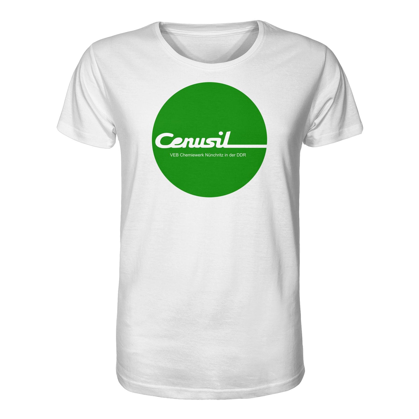 DDR Ostalgie Bio-Shirt Unisex • CENUSIL - VEB CHEMIE NÜNCHRITZ