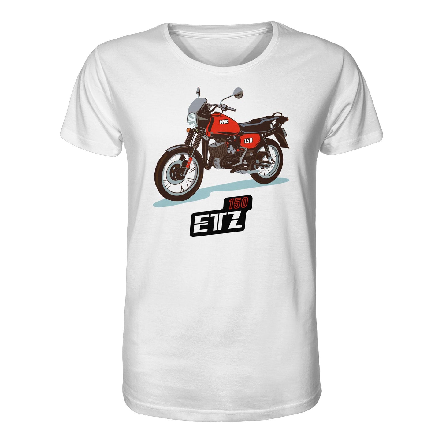 ORGANIC BIO SHIRT UNISEX • MZ ETZ 150 ROT (ORIGINAL DDR-PLAKAT)