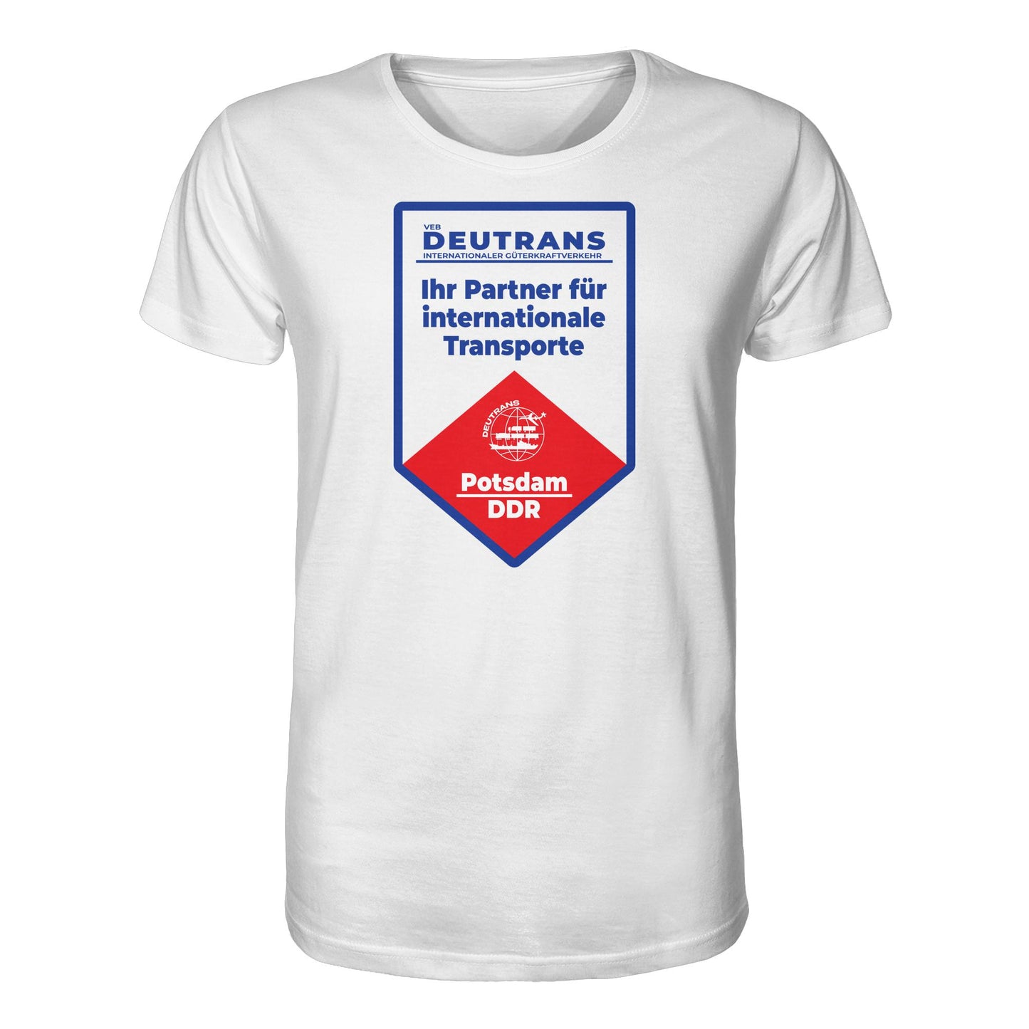 DDR Ostalgie Bio-Shirt Unisex • VEB DEUTRANS - POTSDAM