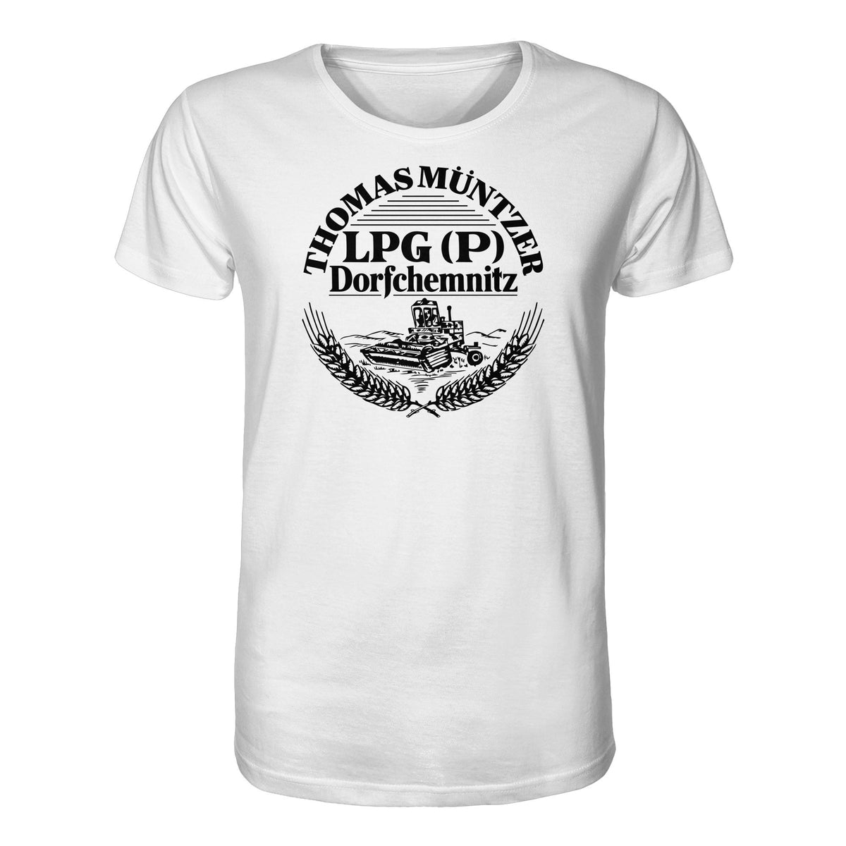 DDR Ostalgie Bio-Shirt Unisex • LPG THOMAS MÜNTZER DORFCHEMNITZ