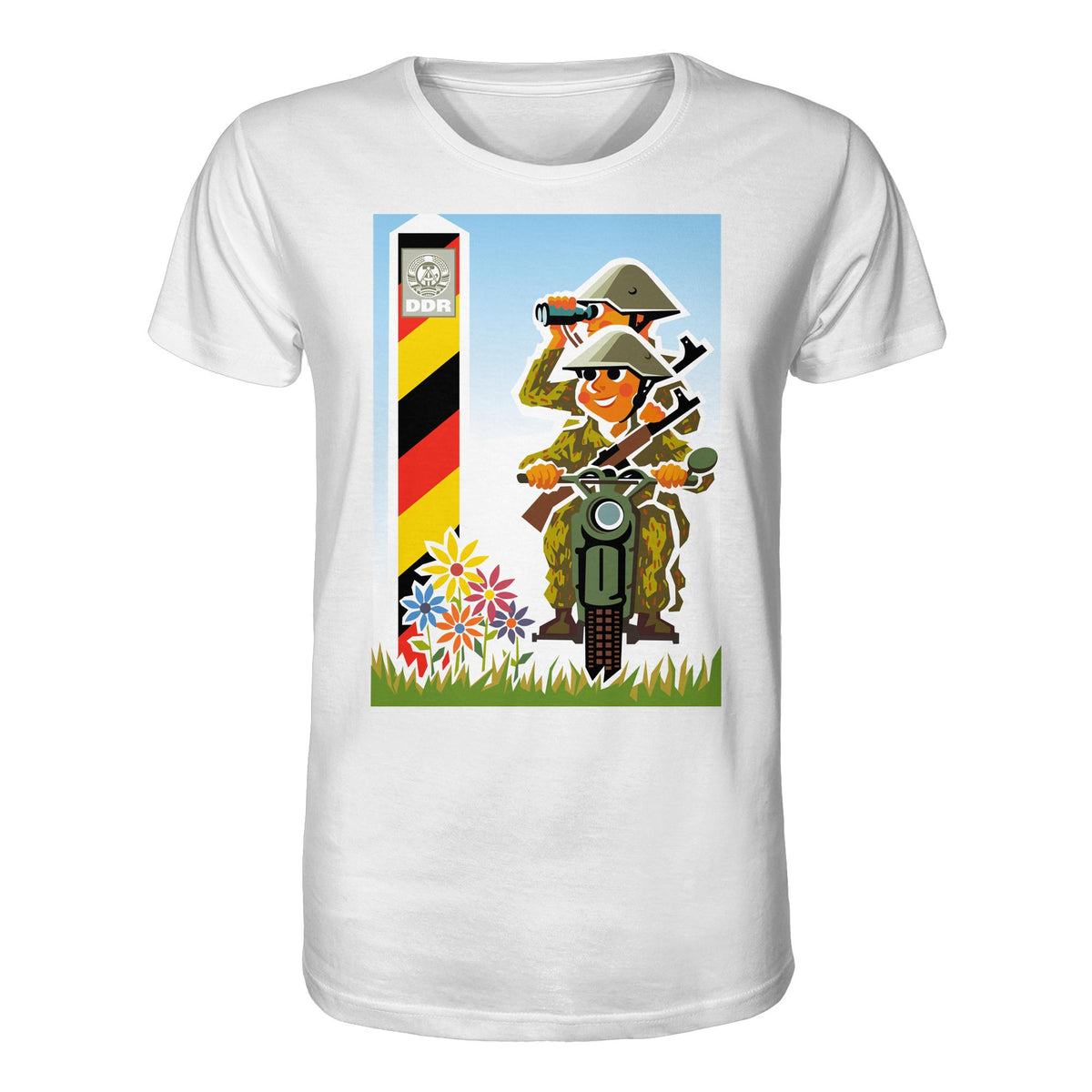 DDR Ostalgie Bio-Shirt Unisex • NVA-GRENZTRUPPEN (ORIGINAL-PLAKAT)