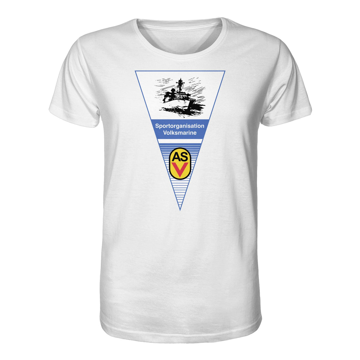 DDR Ostalgie Bio-Shirt Unisex •  ASV SPORTORGANISATION VOLKSMARINE