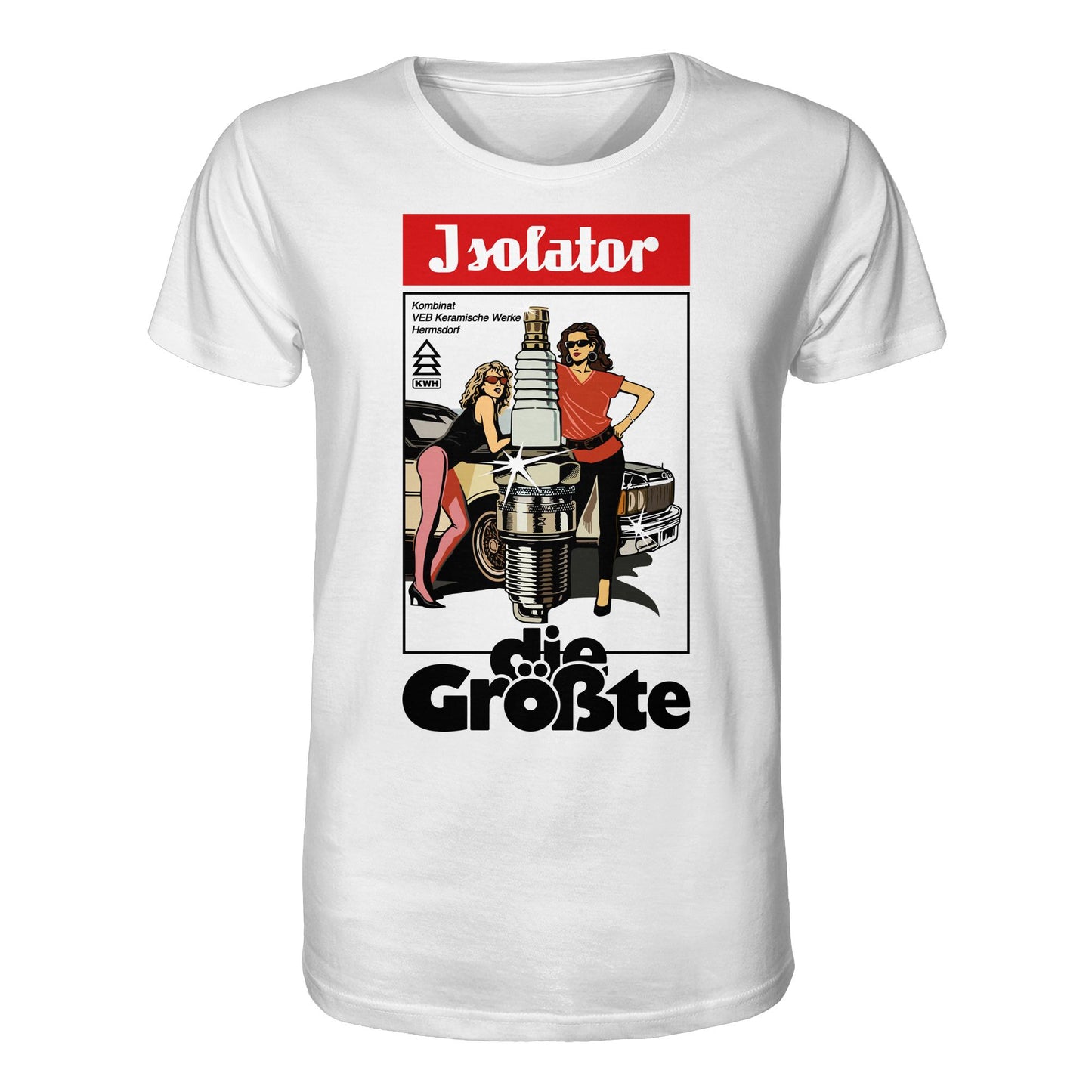 DDR Ostalgie Bio-Shirt Unisex • ISOLATOR - DIE GRÖSSTE (ORIGINAL POSTER)