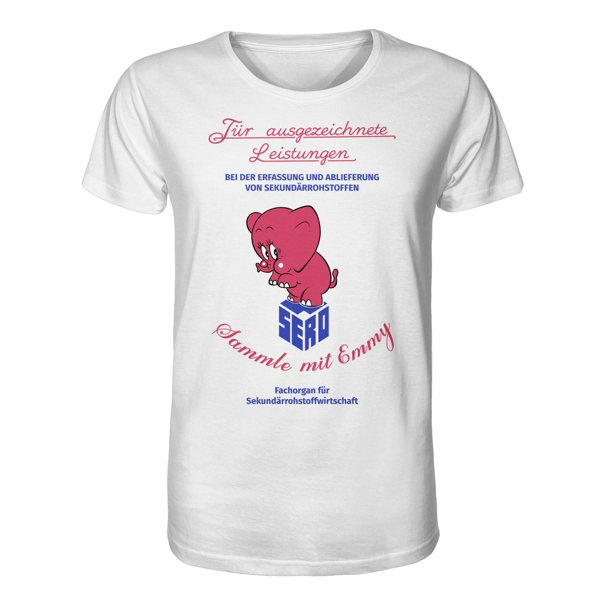 DDR Ostalgie Bio-Shirt Unisex • FÜR AUSGEZEICHNETE LEISTUNGEN - SERO EMMY (ORIGINAL-WIMPEL)