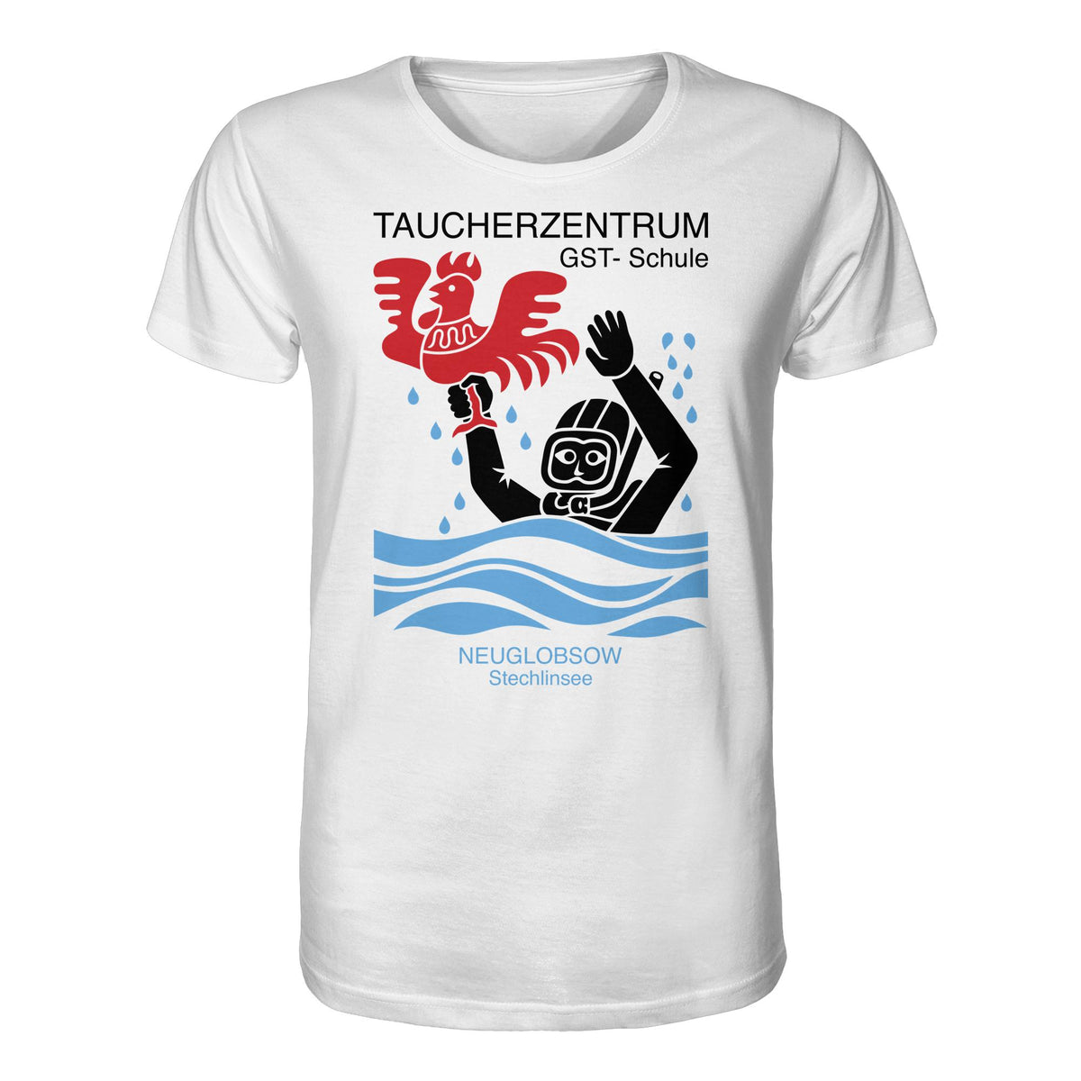 DDR Ostalgie Bio-Shirt Unisex • GST-TAUCHSCHULE NEUGLOBSOW STECHLINSEE