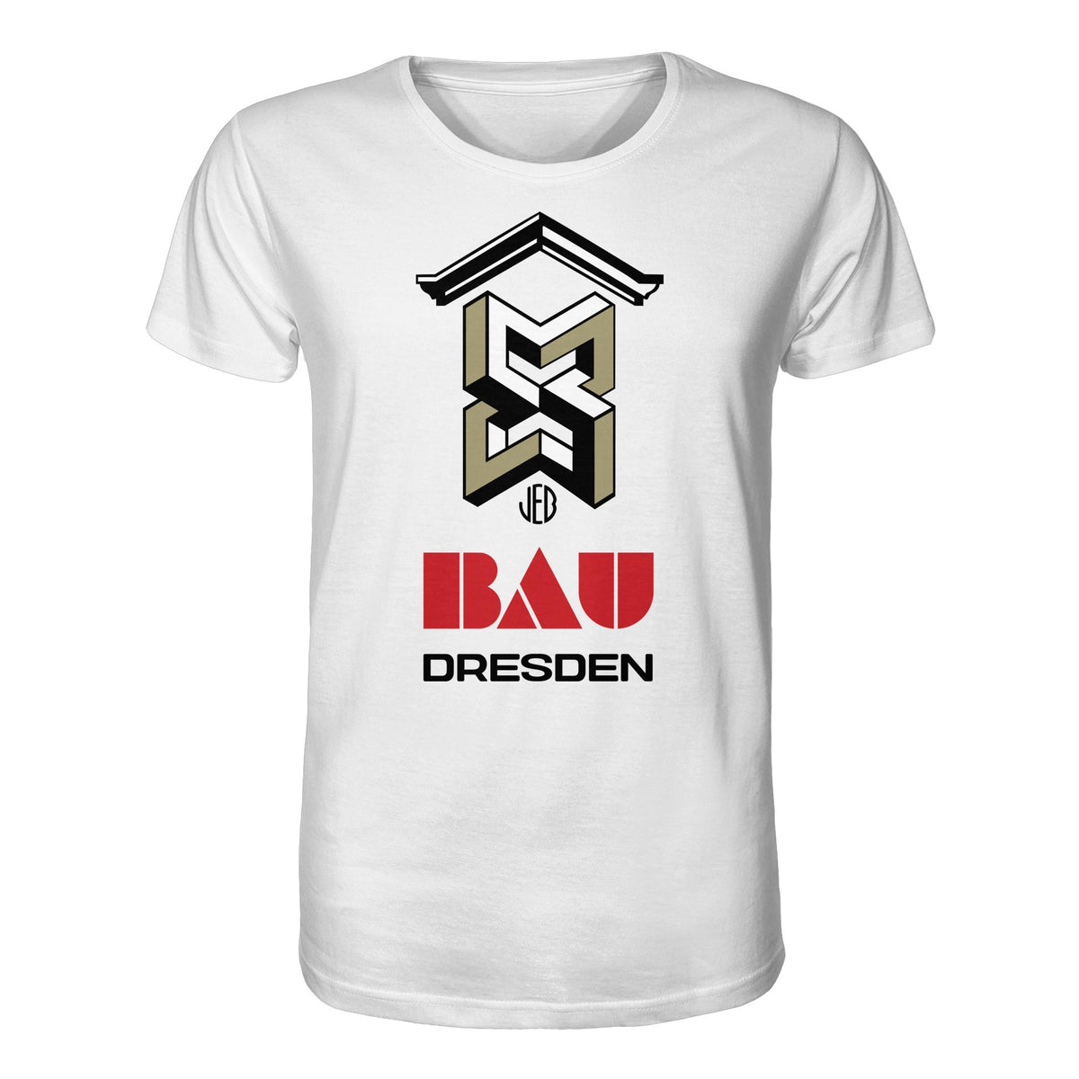DDR Ostalgie Bio-Shirt Unisex • VEB BAU DRESDEN