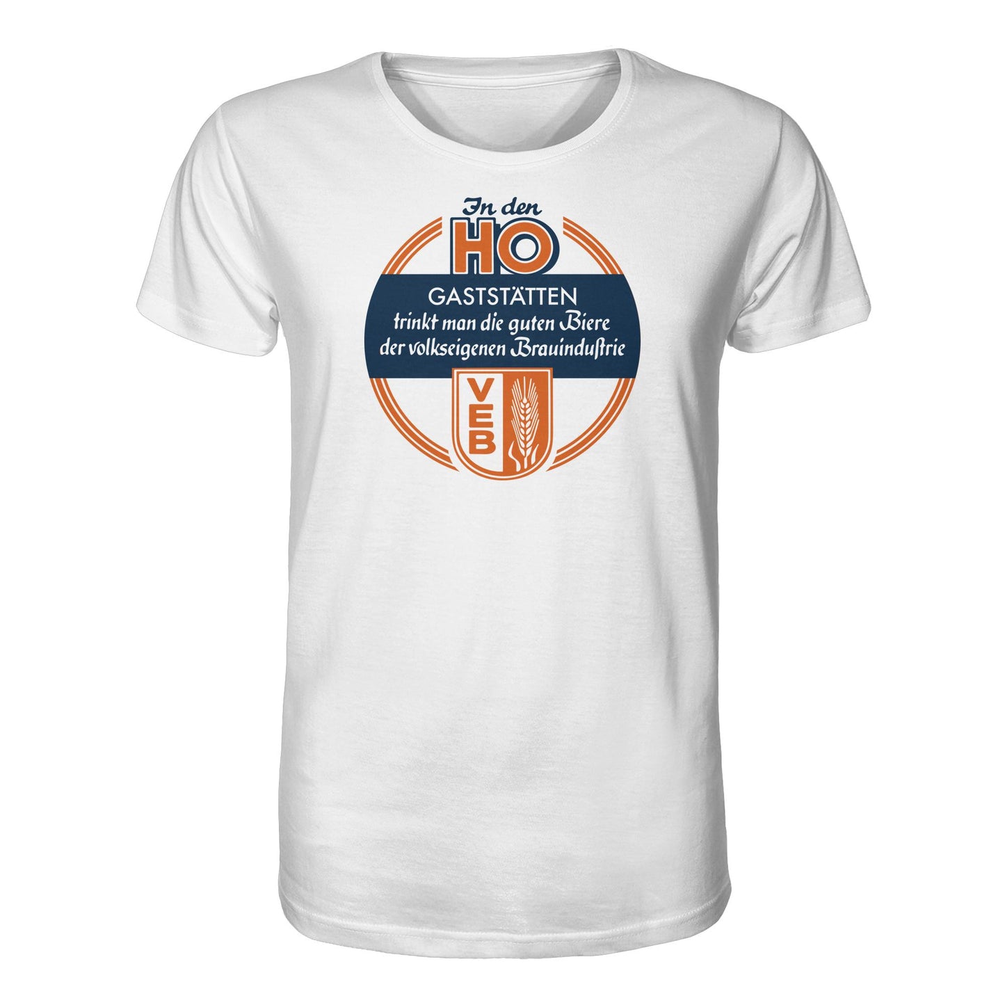 DDR Ostalgie Bio-Shirt Unisex • HO - VOLKSEIGENE BRAUINDUSTRIE