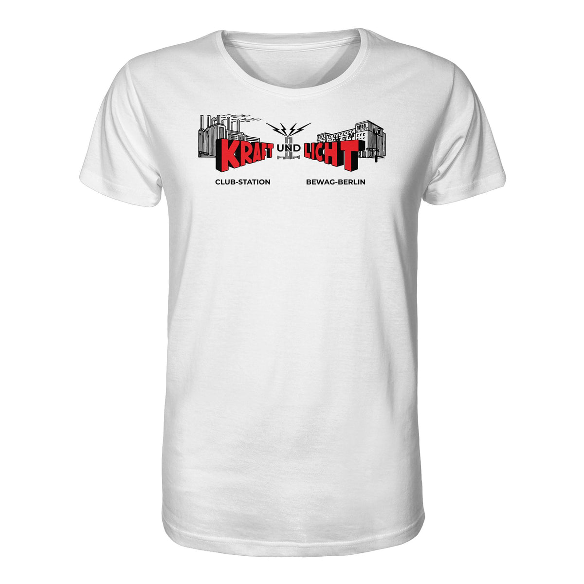 DDR Ostalgie Bio-Shirt Unisex • KRAFT UND LICHT - BEWAG BERLIN
