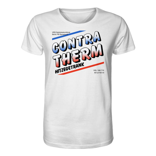 DDR Ostalgie Bio-Shirt Unisex • CONTRA THERM - VEB GETRÄNKEKOMBINAT BERLIN SPREEQUELL