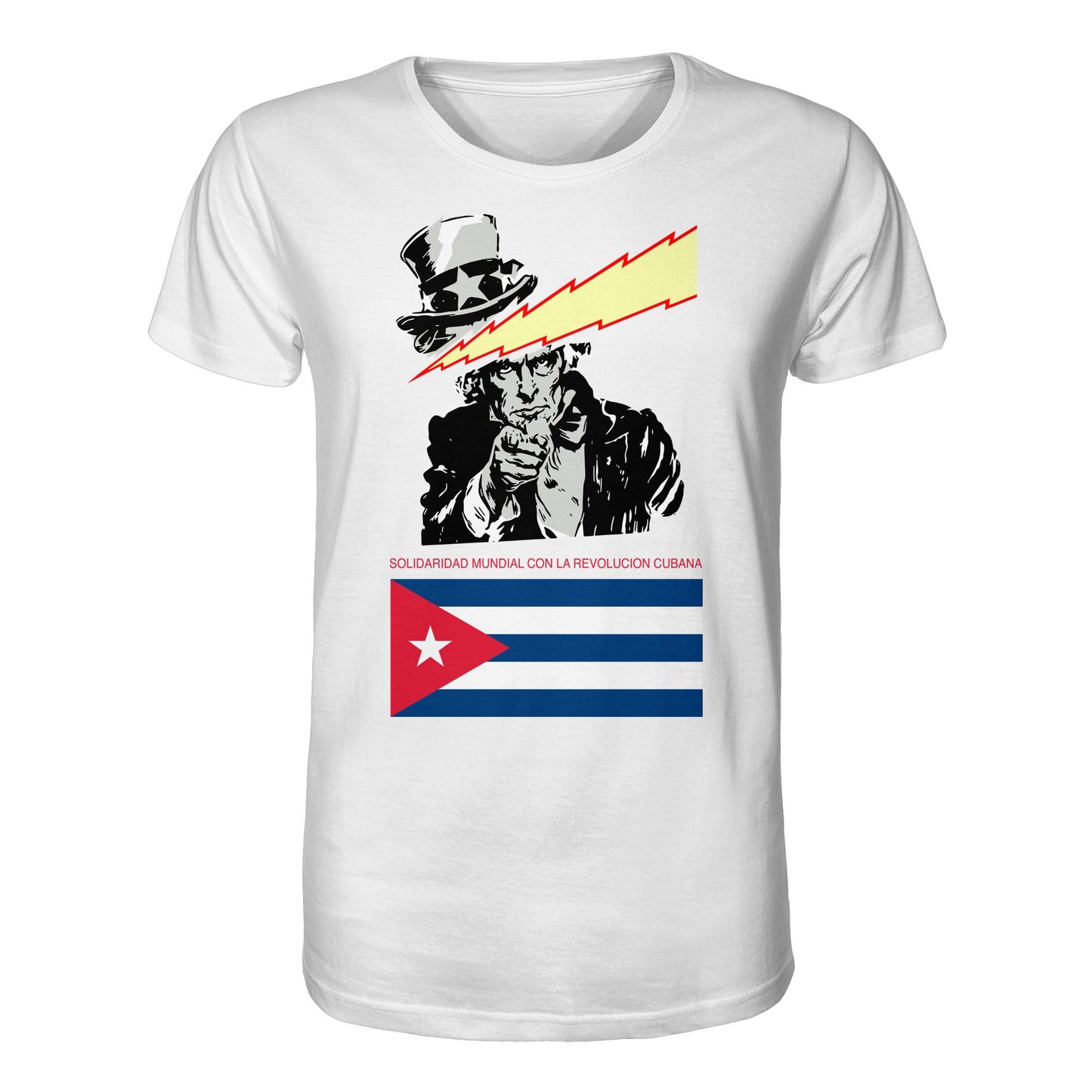 DDR Ostalgie Bio-Shirt Unisex • SOLIDARITÄT MIT DER KUBANISCHEN REVOLUTION (ORIGINAL POSTER)