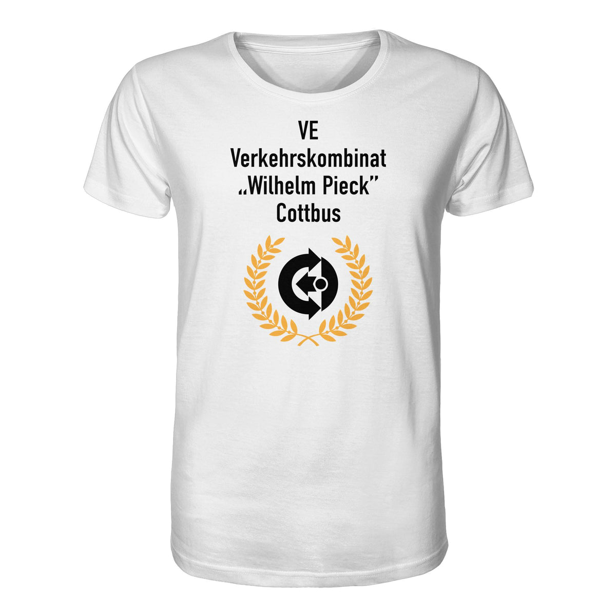DDR Ostalgie Bio-Shirt Unisex • VE VERKEHRSKOMBINAT WILHELM PIECK COTTBUS