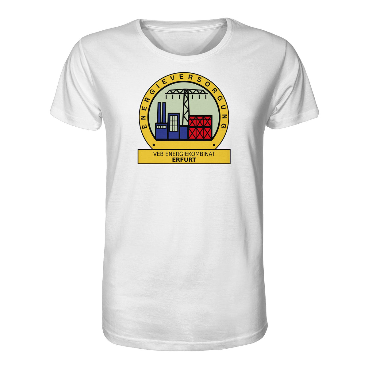 DDR Ostalgie Bio-Shirt Unisex • VEB ENERGIEKOMBINAT ERFURT
