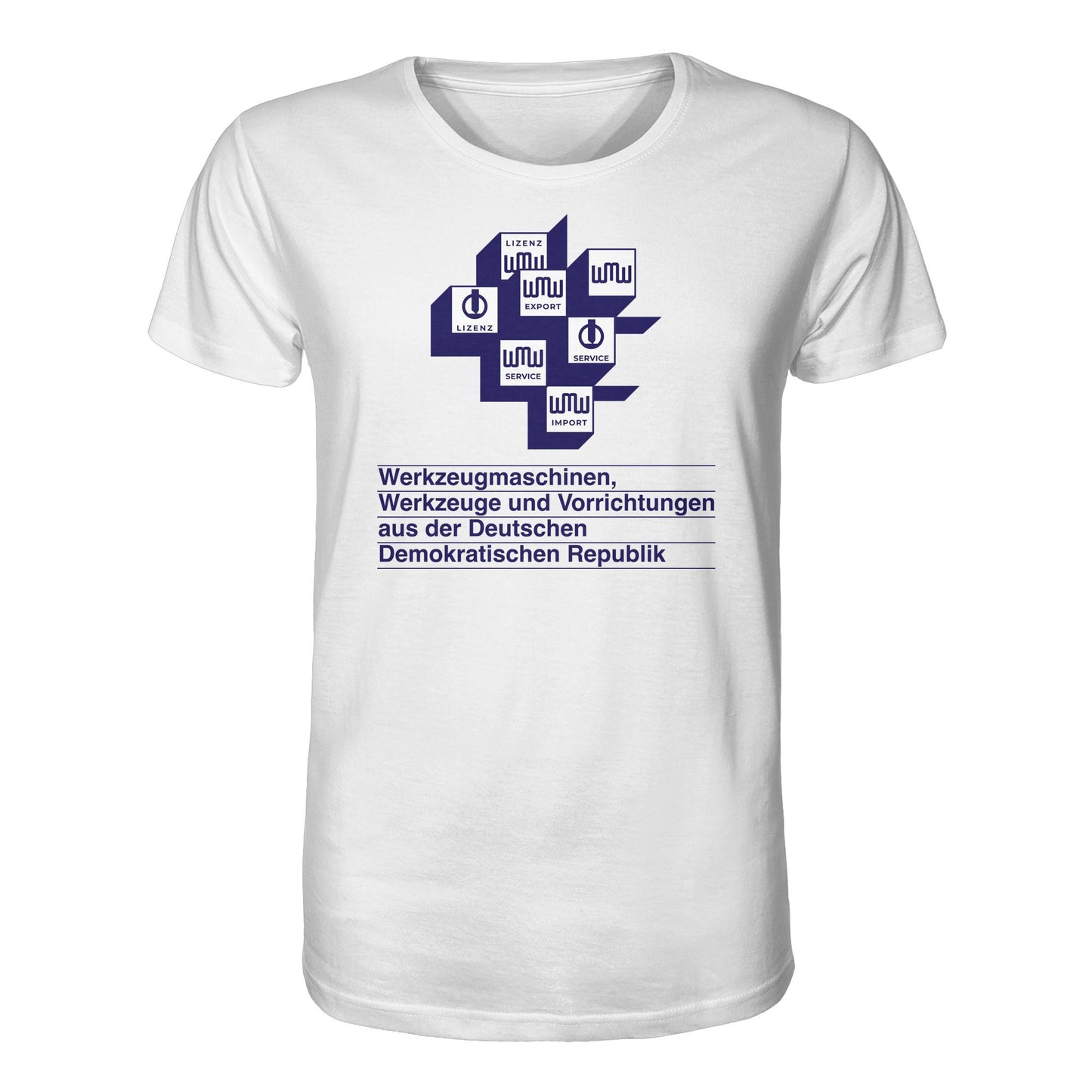 DDR Ostalgie Bio-Shirt Unisex • WMW WERKZEUGMASCHINEN DER DDR
