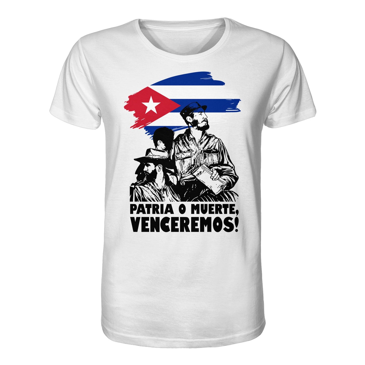 DDR Ostalgie Bio-Shirt Unisex • KUBA - PATRIA O MUERTE, VENCEREMOS! (ORIGINAL PLAKAT)
