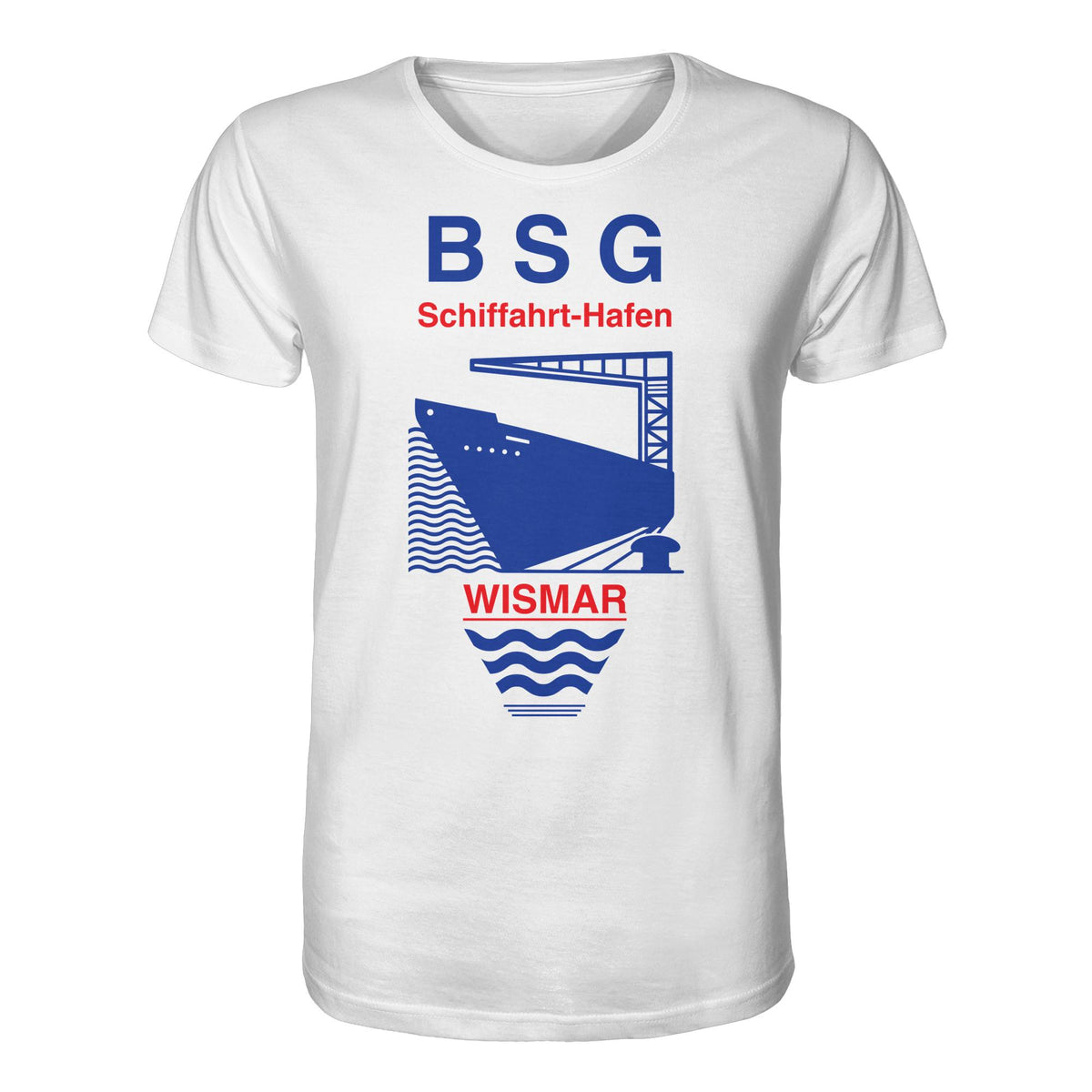 DDR Ostalgie Bio-Shirt Unisex • BSG SCHIFFAHRT HAFEN WISMAR