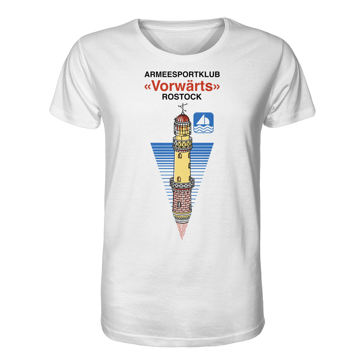 DDR Ostalgie Bio-Shirt Unisex • ARMEESPORTKLUB VORWÄRTS ROSTOCK