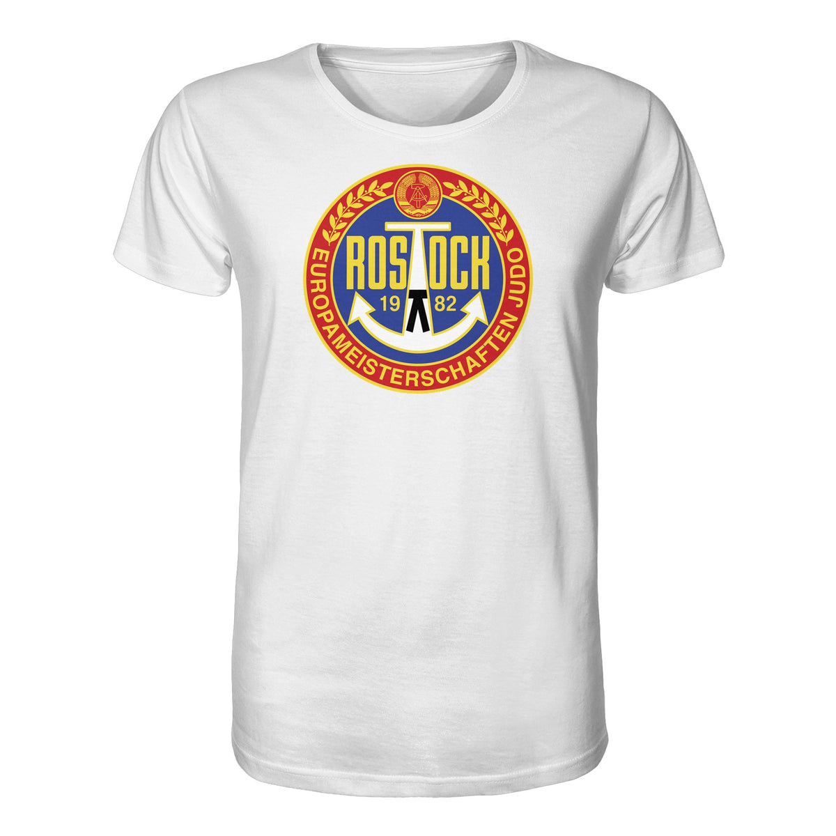 DDR Ostalgie Bio-Shirt Unisex • EUROPAMEISTERSCHAFTEN IM JUDO - ROSTOCK 1982