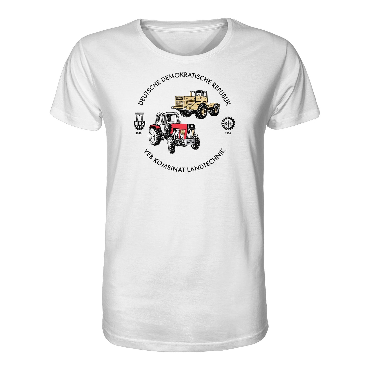 DDR Ostalgie Bio-Shirt Unisex • VEB KOMBINAT LANDTECHNIK (ORIGINAL GEDÄCHTNISTELLER)