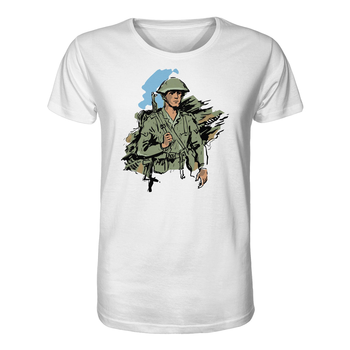 DDR Ostalgie Bio-Shirt Unisex • NVA-SOLDAT (ORIGINAL-ILLUSTRATION)
