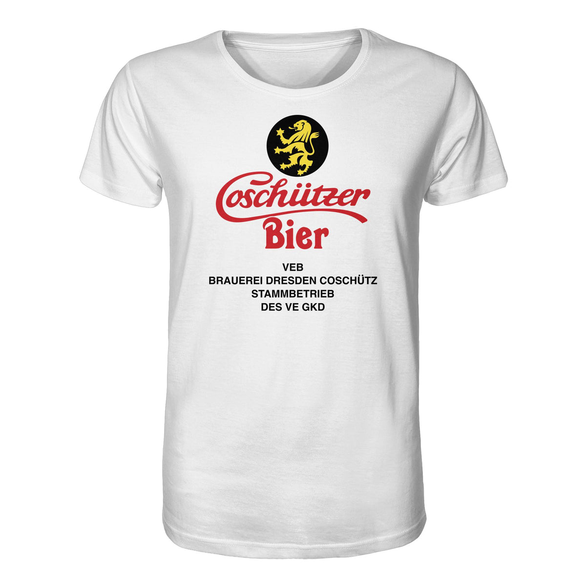 DDR Ostalgie Bio-Shirt Unisex • COSCHÜTZER BIER - VEB BRAUER DRESDEN