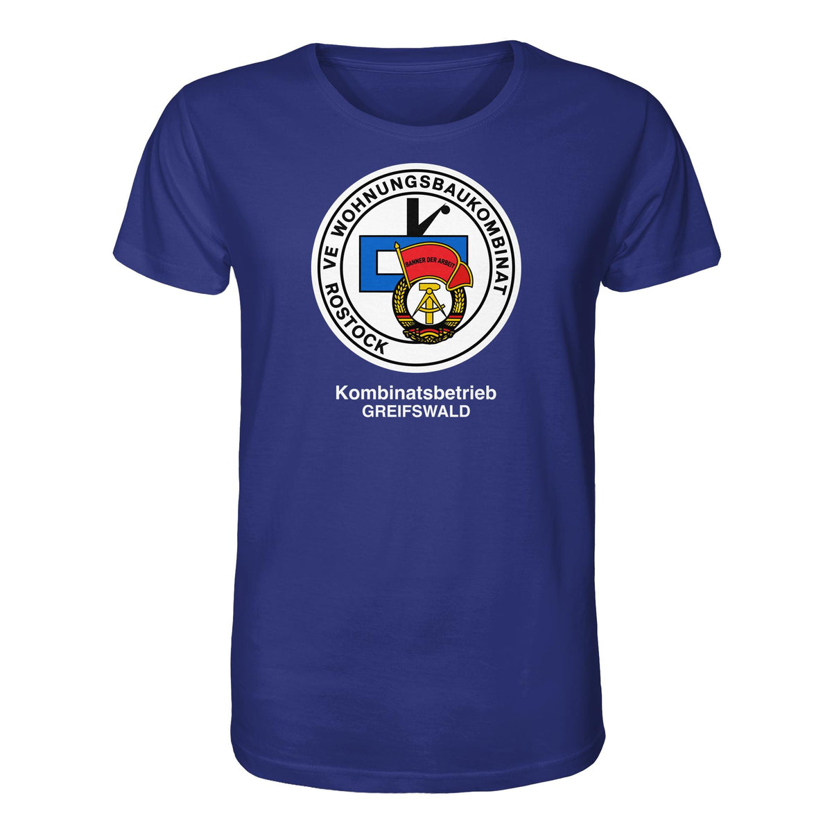 DDR Ostalgie Bio-Shirt Unisex • VE WOHNUNGSBAUKOMBINAT ROSTOCK - GREIFSWALD