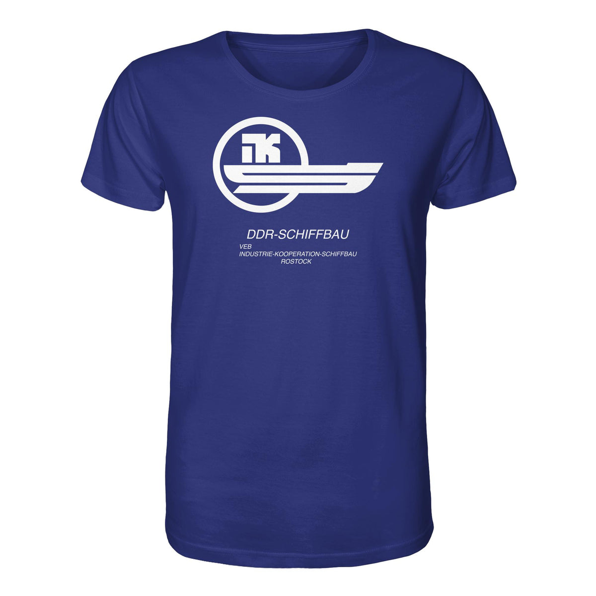 DDR Ostalgie Bio-Shirt Unisex • VEB INDUSTRIE-KOOPERATION SCHIFFBAU ROSTOCK