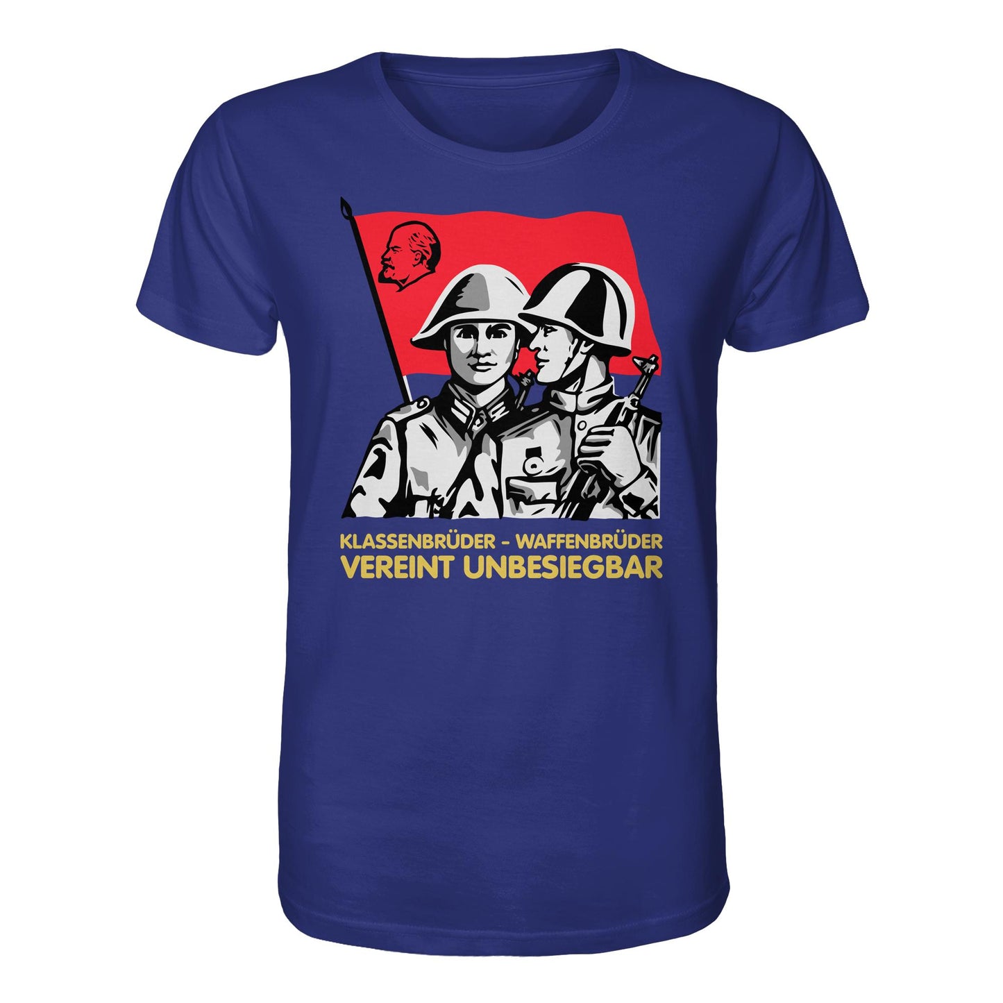 DDR Ostalgie Bio-Shirt Unisex • KLASSENBRÜDER WAFFENBRÜDER - VEREINT UNBESIEGBAR (NVA)