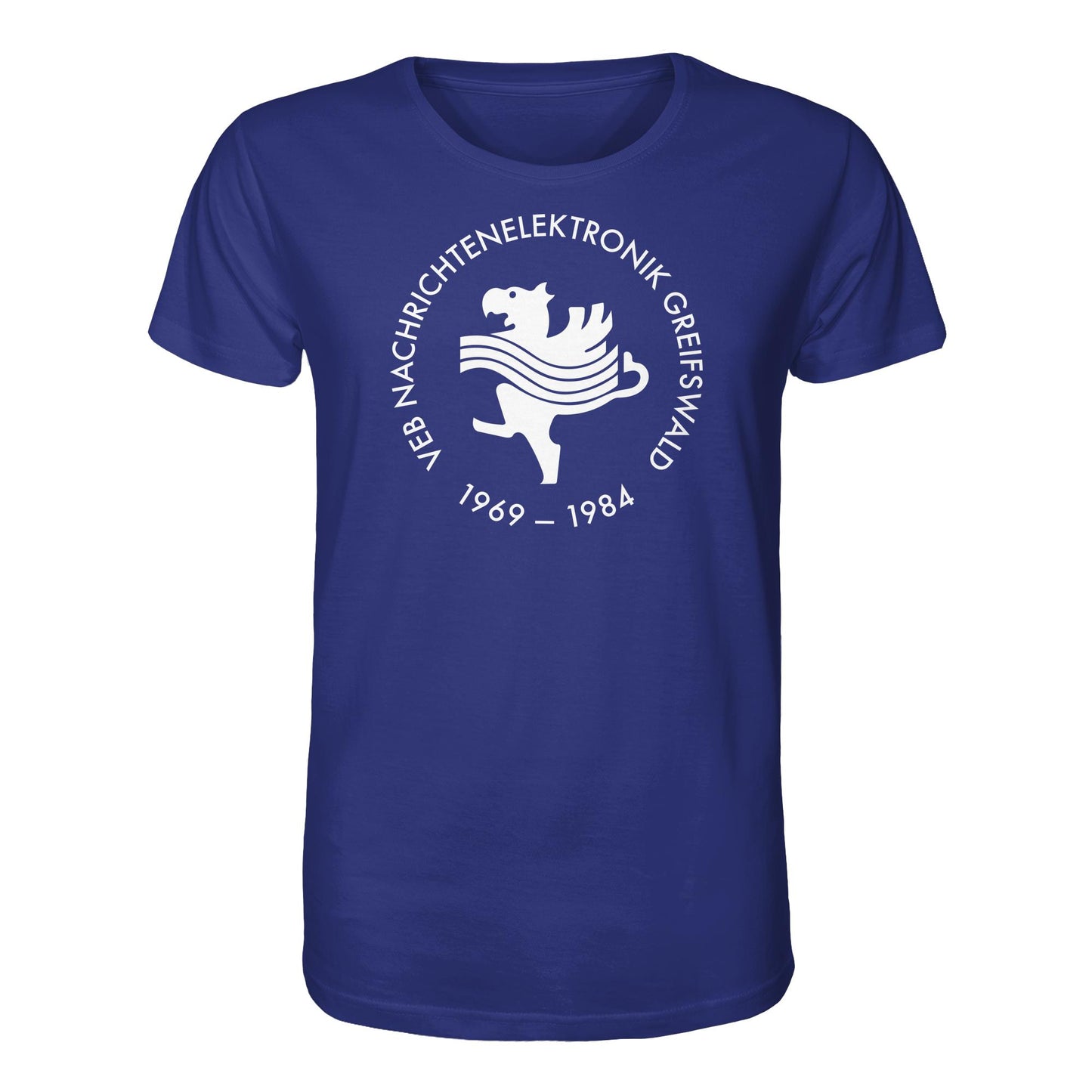 DDR Ostalgie Bio-Shirt Unisex • VEB NACHRICHTENELEKTRONIK GREIFSWALD