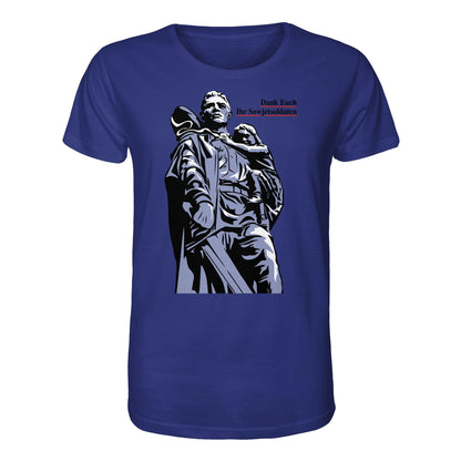 ORGANIC BIO SHIRT UNISEX • DANK EUCH IHR SOWJETSOLDATEN (DDR ORIGINAL-PLAKAT)