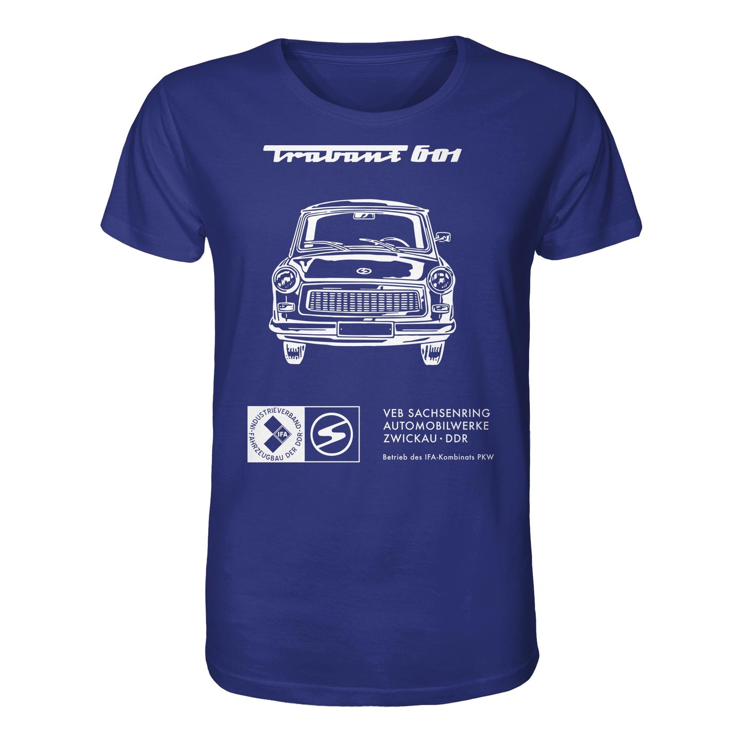 DDR Ostalgie Bio-Shirt Unisex • TRABANT 601 (ORIGINAL TITEL BETRIEBSANLEITUNG)