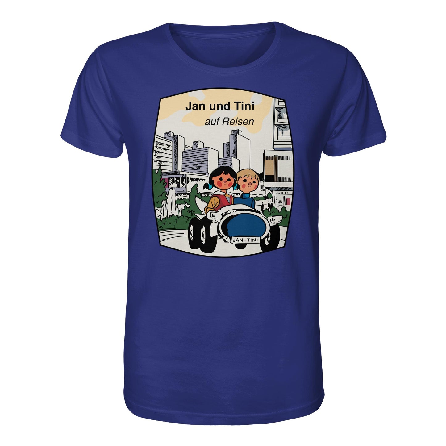 DDR Ostalgie Bio-Shirt Unisex • JAN UND TINI AUF REISEN (ORIGINAL QUARTETT)