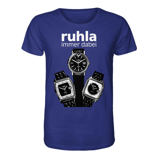 DDR Ostalgie Bio-Shirt Unisex • VEB UHRENWERK RUHLA (ORIGINAL PLAKAT)