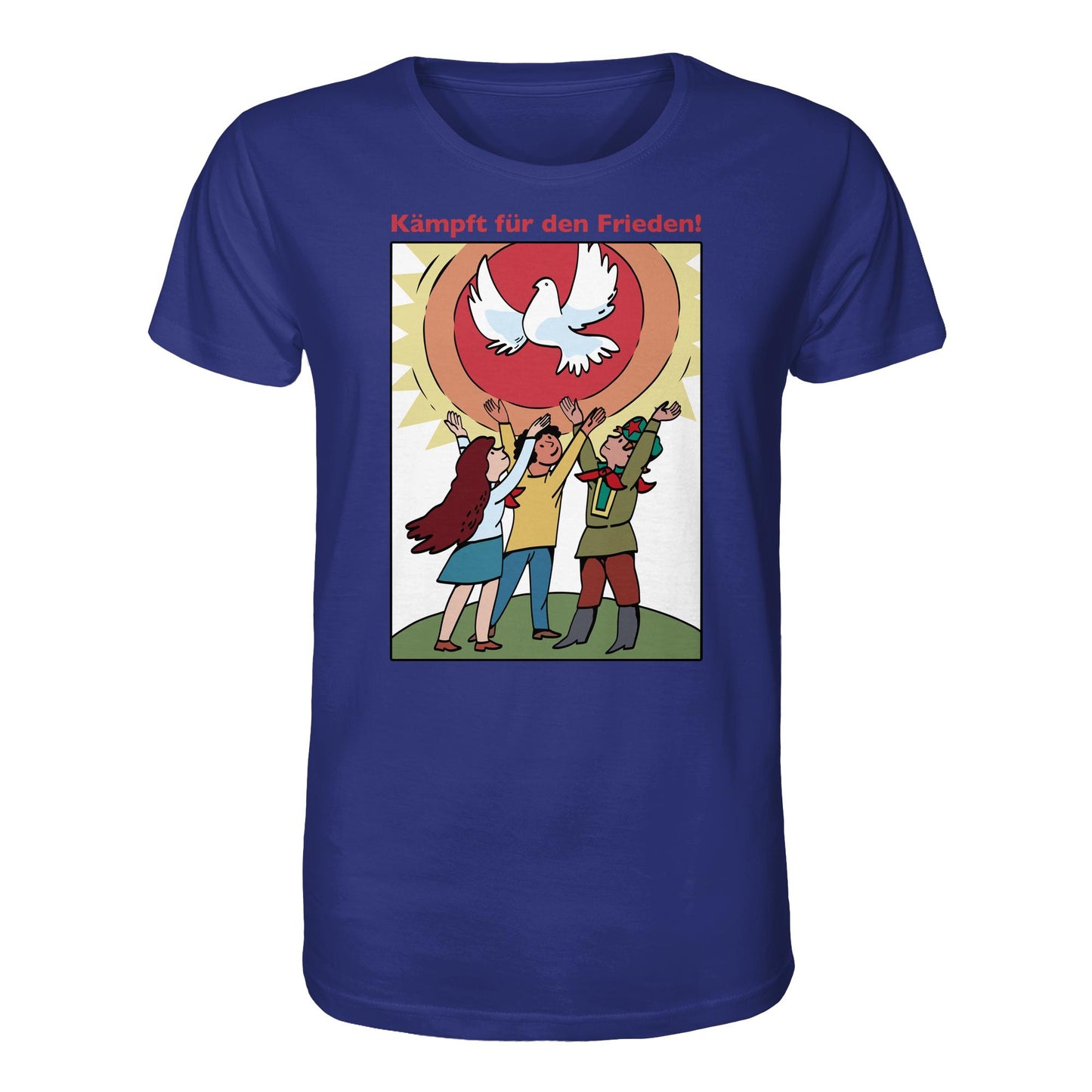 ORGANIC BIO SHIRT UNISEX • KÄMPFT FÜR DEN FRIEDEN! (DDR-ORIGINAL-PLAKAT)