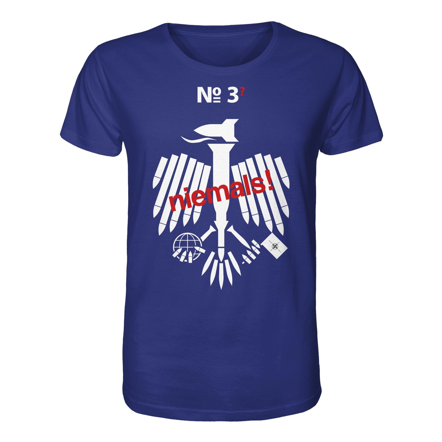 DDR Ostalgie Bio-Shirt Unisex • 3. WELTKRIEG NIEMALS! ANTI-NATO (ORIGINAL POSTER)
