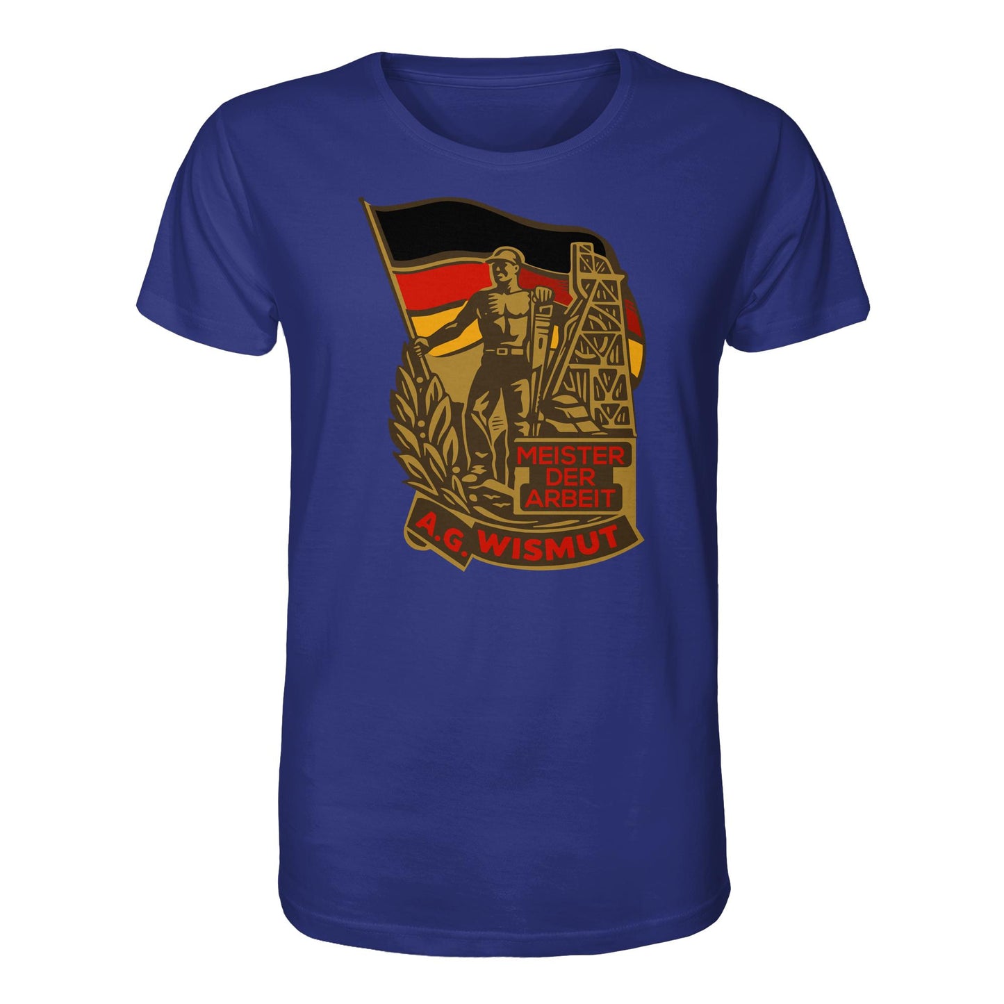 DDR Ostalgie Bio-Shirt Unisex • WISMUT - MEISTER DER ARBEIT