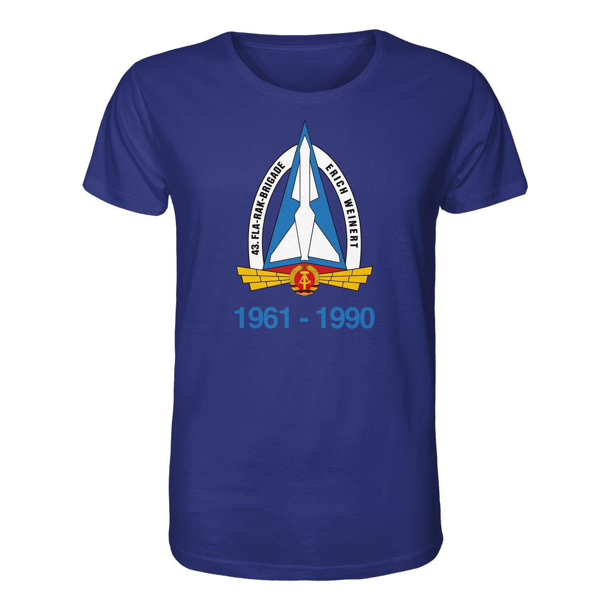DDR Ostalgie Bio-Shirt Unisex • 43. FLA-RAK-BRIGADE ERICH WEINERT