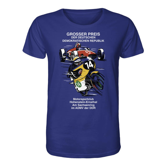 DDR Ostalgie Bio-Shirt Unisex • MOTORSPORT HOHENSTEIN-ERNSTHAL - GROSSER PREIS DER DDR