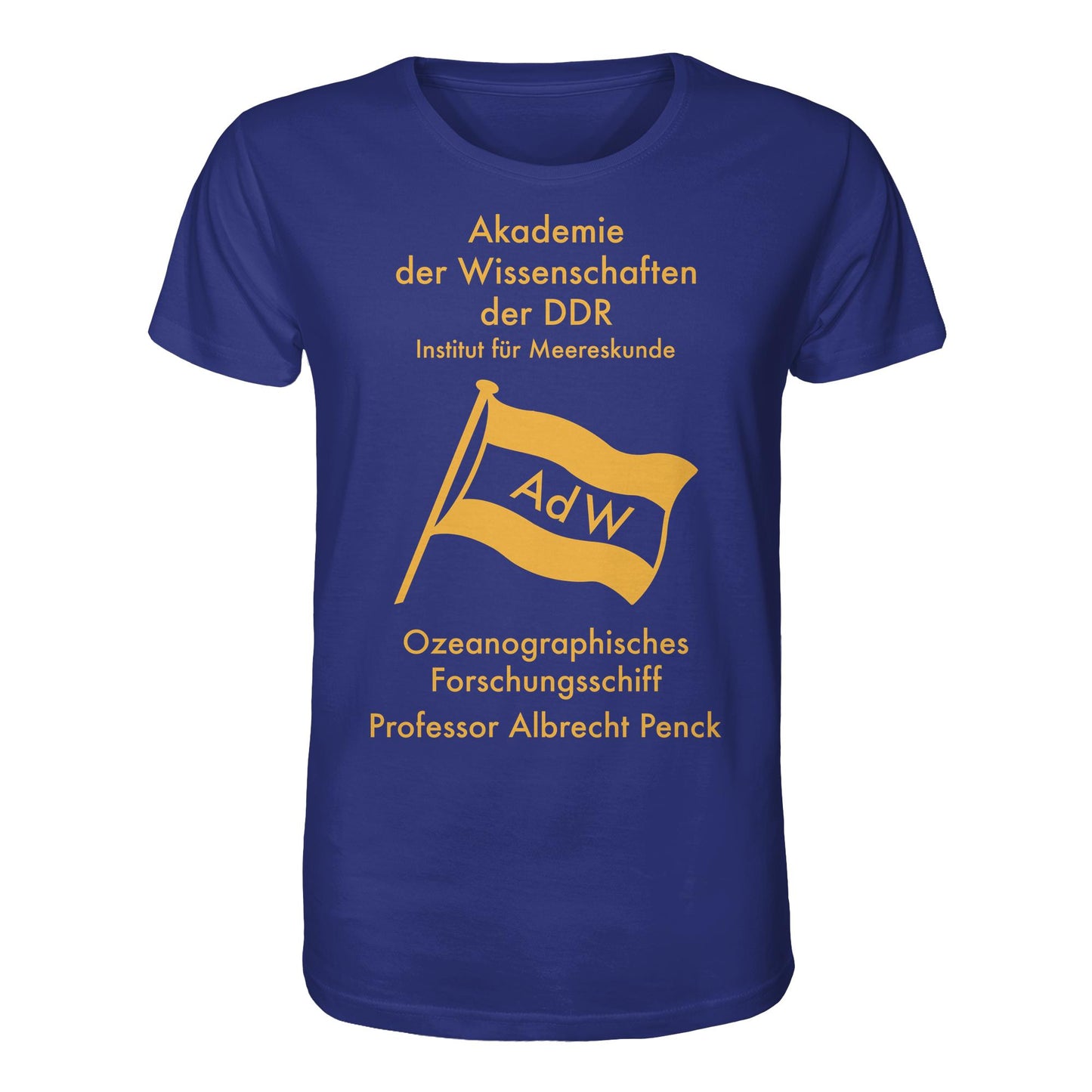 DDR Ostalgie Bio-Shirt Unisex • OZEONOGRAPHISCHES FORSCHUNGSSCHIFF ALBRECHT PENCK