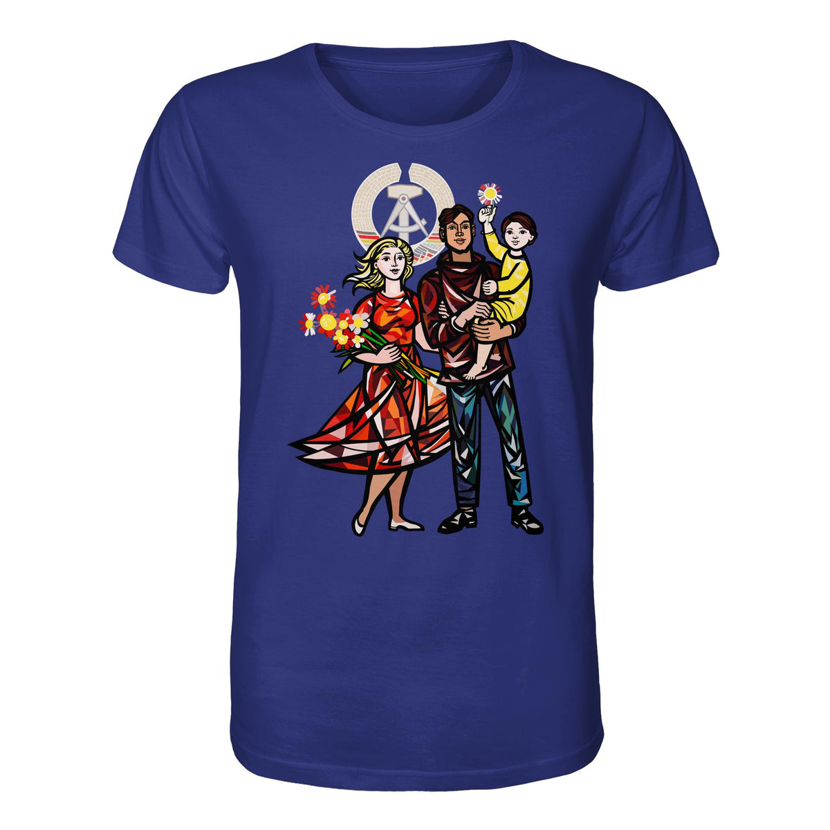 DDR Ostalgie Bio-Shirt Unisex • WALTER WOMACKA - UNSERE FAMILIE (STAATSRATSGEBÄUDE, Aus der Geschichte der Deutschen Arbeiterbewegung, 1964)