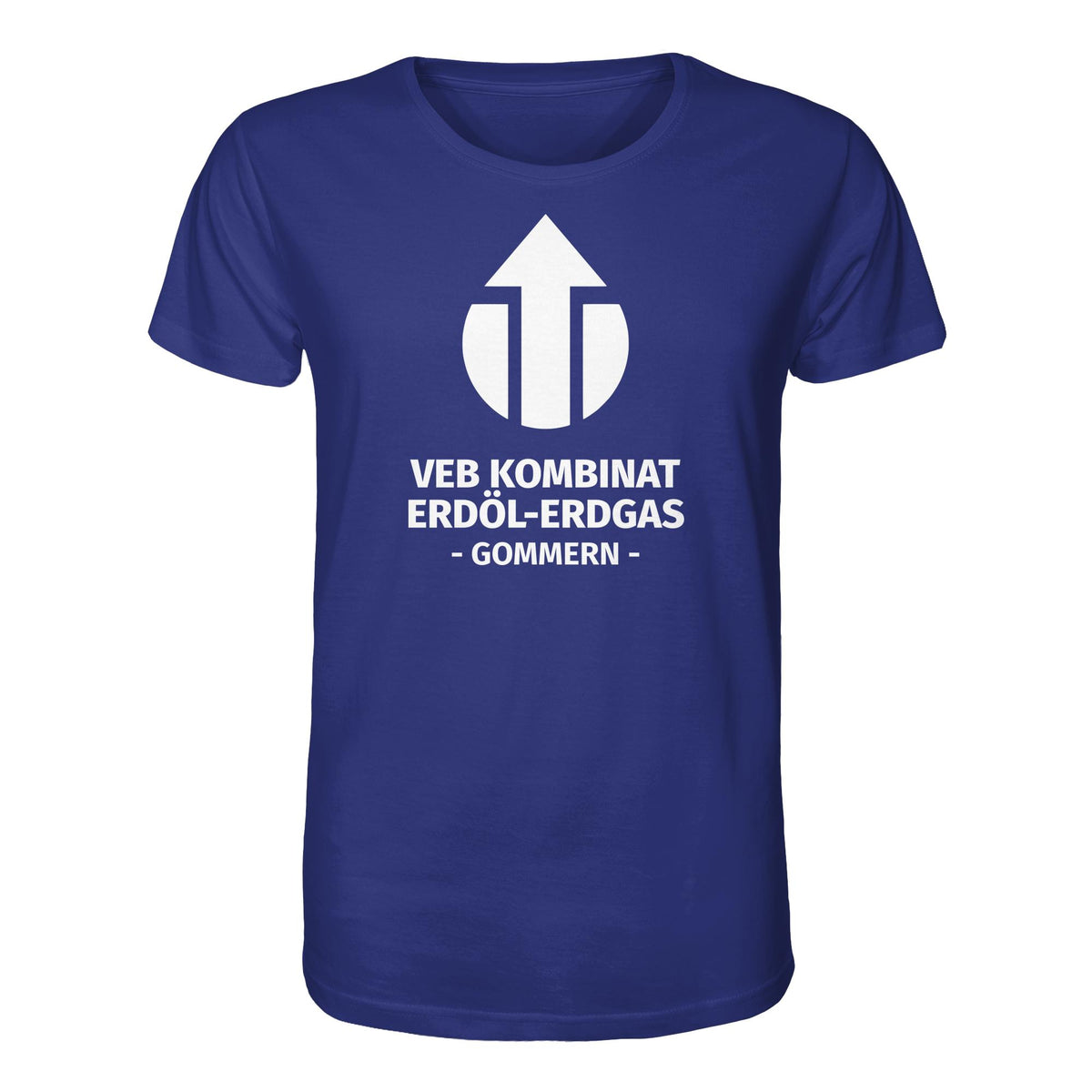 DDR Ostalgie Bio-Shirt Unisex • VEB KOMBINAT ERDÖL-ERDGAS GOMMERN