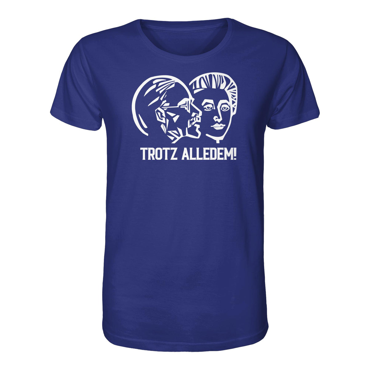 DDR Ostalgie Bio-Shirt Unisex • WALTER WOMACKA - TROTZ ALLEDEM (STAATSRATSGEBÄUDE, Aus der Geschichte der Deutschen Arbeiterbewegung, 1964)