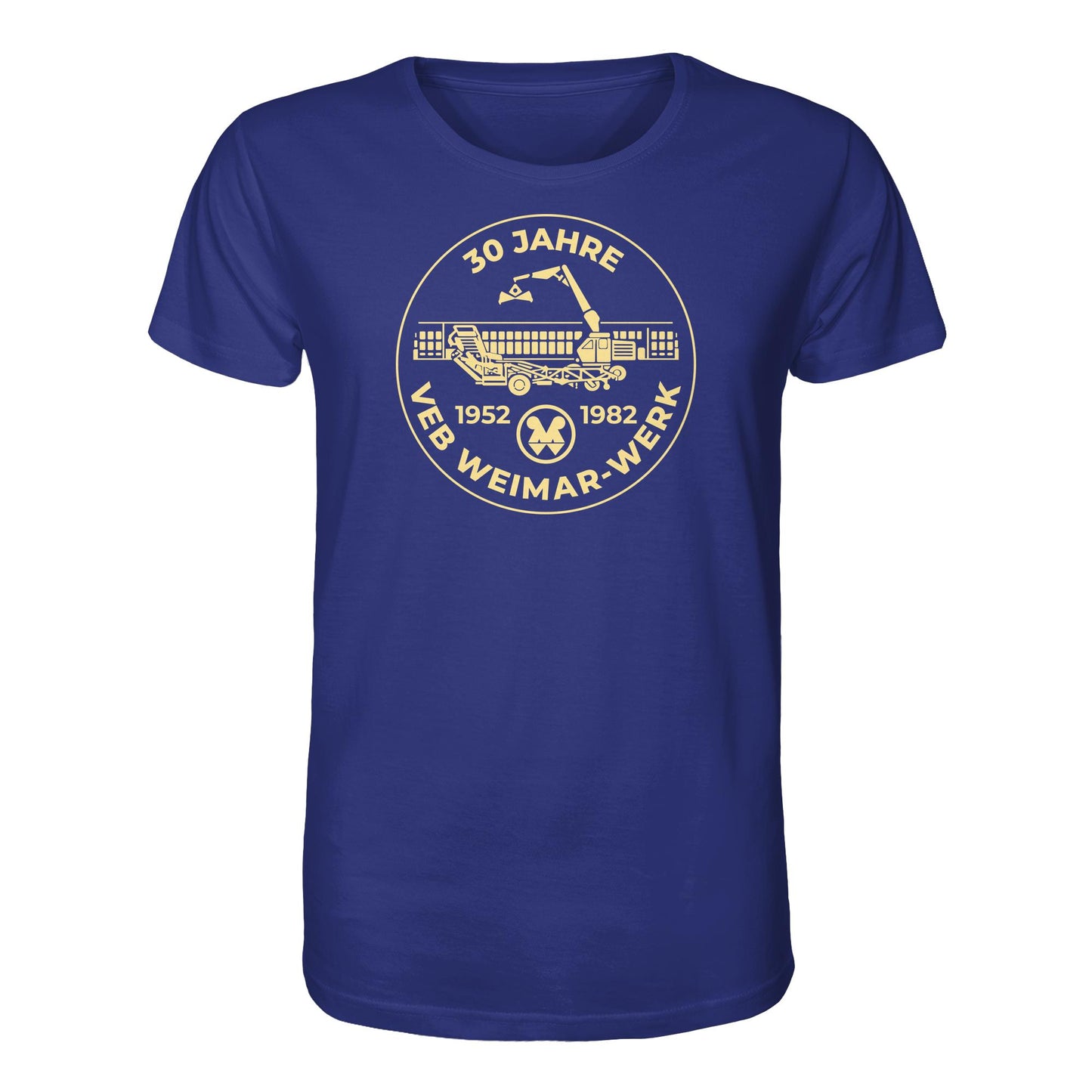 DDR Ostalgie Bio-Shirt Unisex • 30 JAHRE VEB WEIMAR-WERK