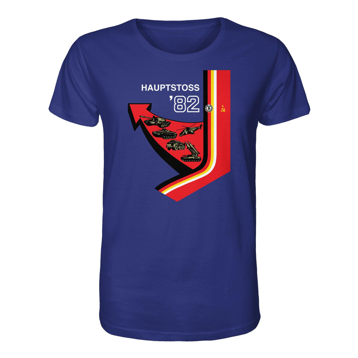 DDR Ostalgie Bio-Shirt Unisex • MANÖVER HAUPTSTOSS 1982 (ORIGINAL-PLAKAT)