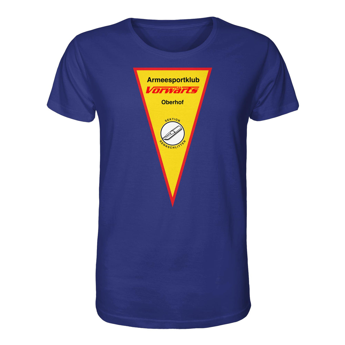 DDR Ostalgie Bio-Shirt Unisex • ARMEESPORTKLUB VORWÄRTS OBERHOF - RENNSCHLITTEN