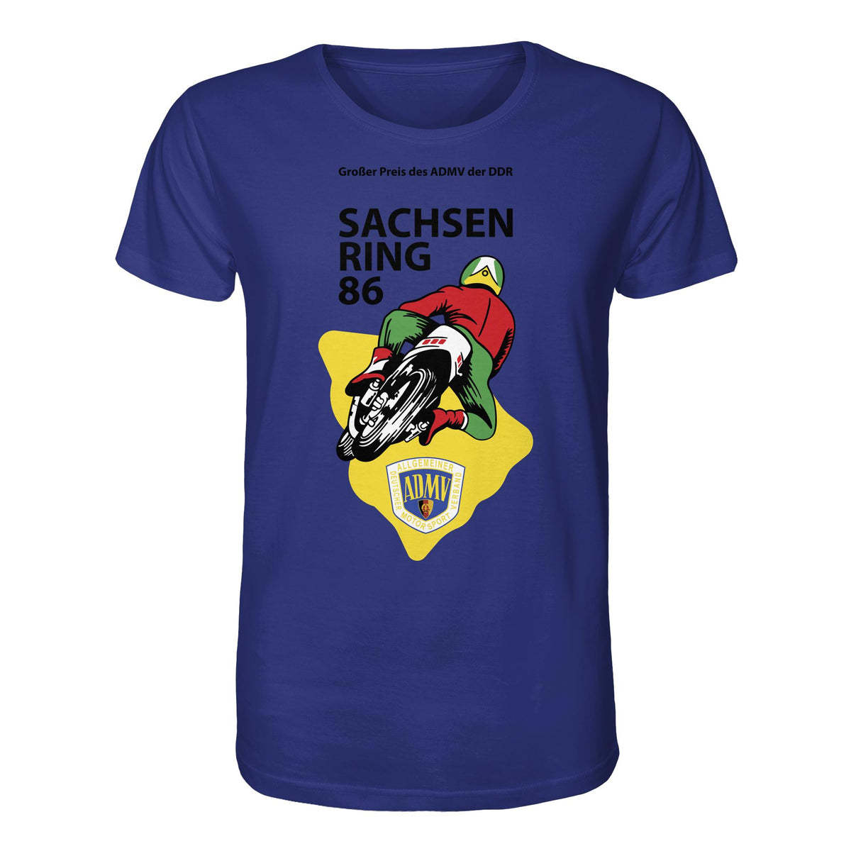 DDR Ostalgie Bio-Shirt Unisex • GROSSER PREIS DER DDR - SACHSENRING 1986
